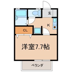 カーサ中央の物件間取画像